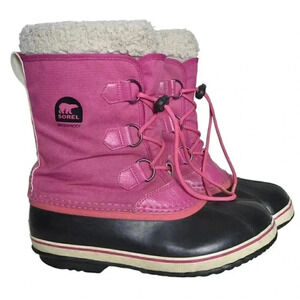 Sorel Yoot Pac Nylon Winter Boots Snow Waterproof Pink  Size 7